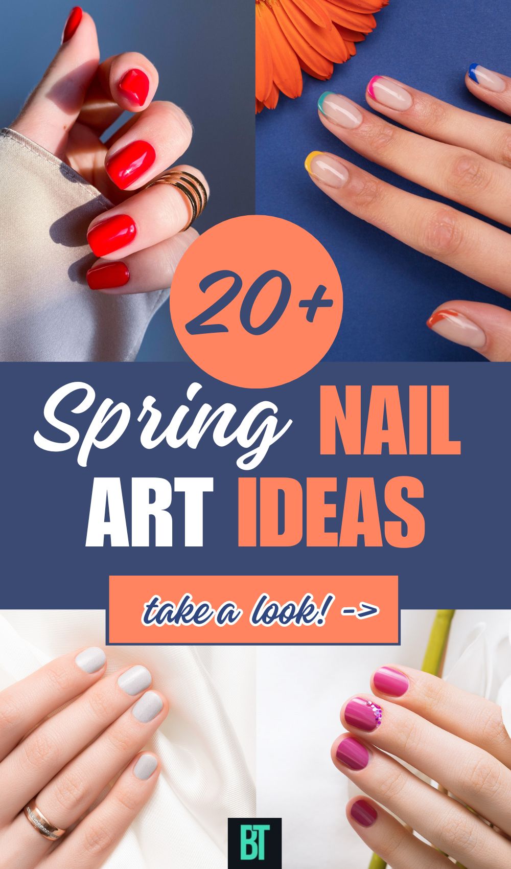 20+ Enchanting Nail Art Ideas for Spring: Petals on Your Nails